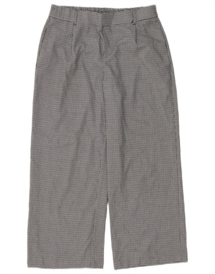 Zara Damen Trafaluc verkürzte Hose Medium W28 L25 Schwarzer Hahnentritt