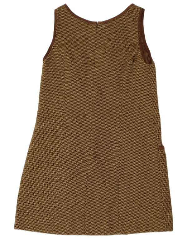 Ärmelloses A-Linien-Kleid für Mädchen von Ralph Lauren, 6–7 Jahre, braunes Polyester