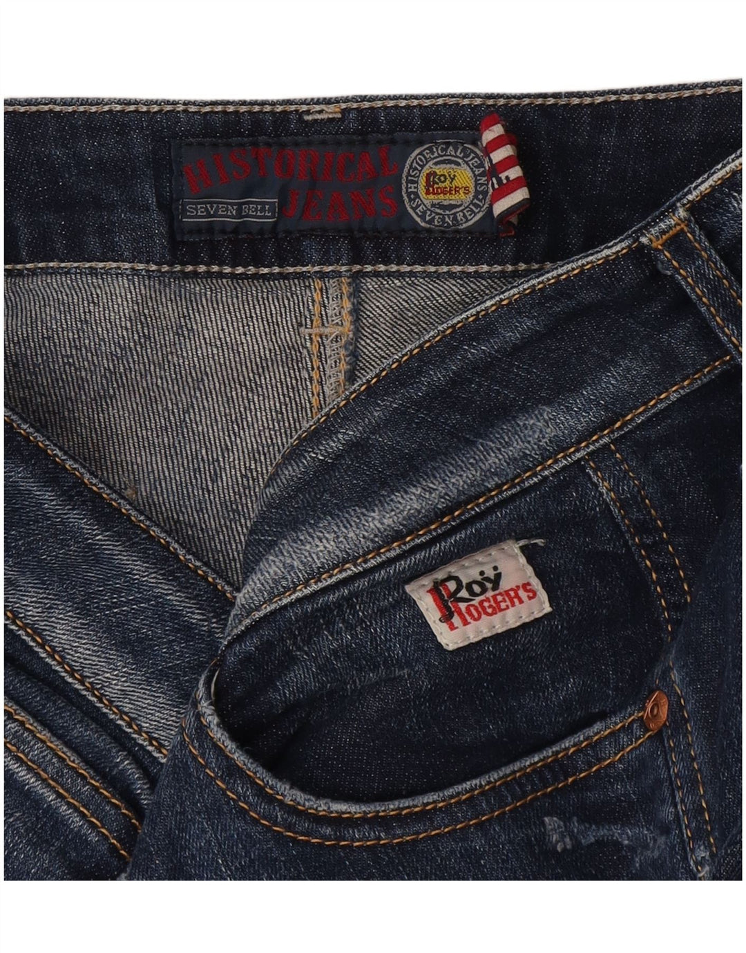 Roy Rogers Damen Straight Jeans W32 L34 Marineblau