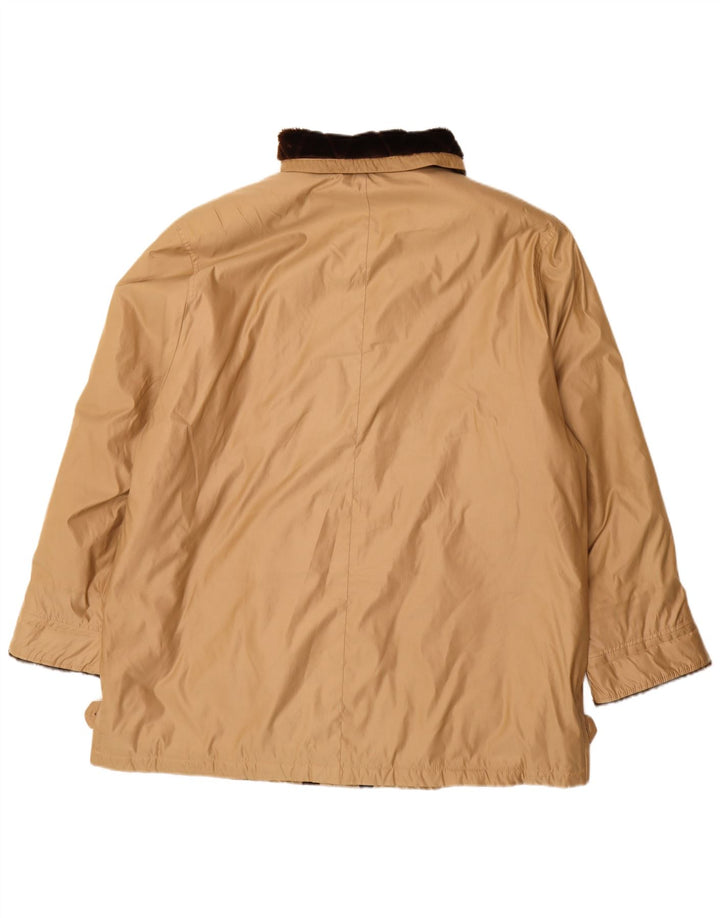 Delmod Damen Übergroßer Windjacke-Mantel UK 18 XL Beige Polyester