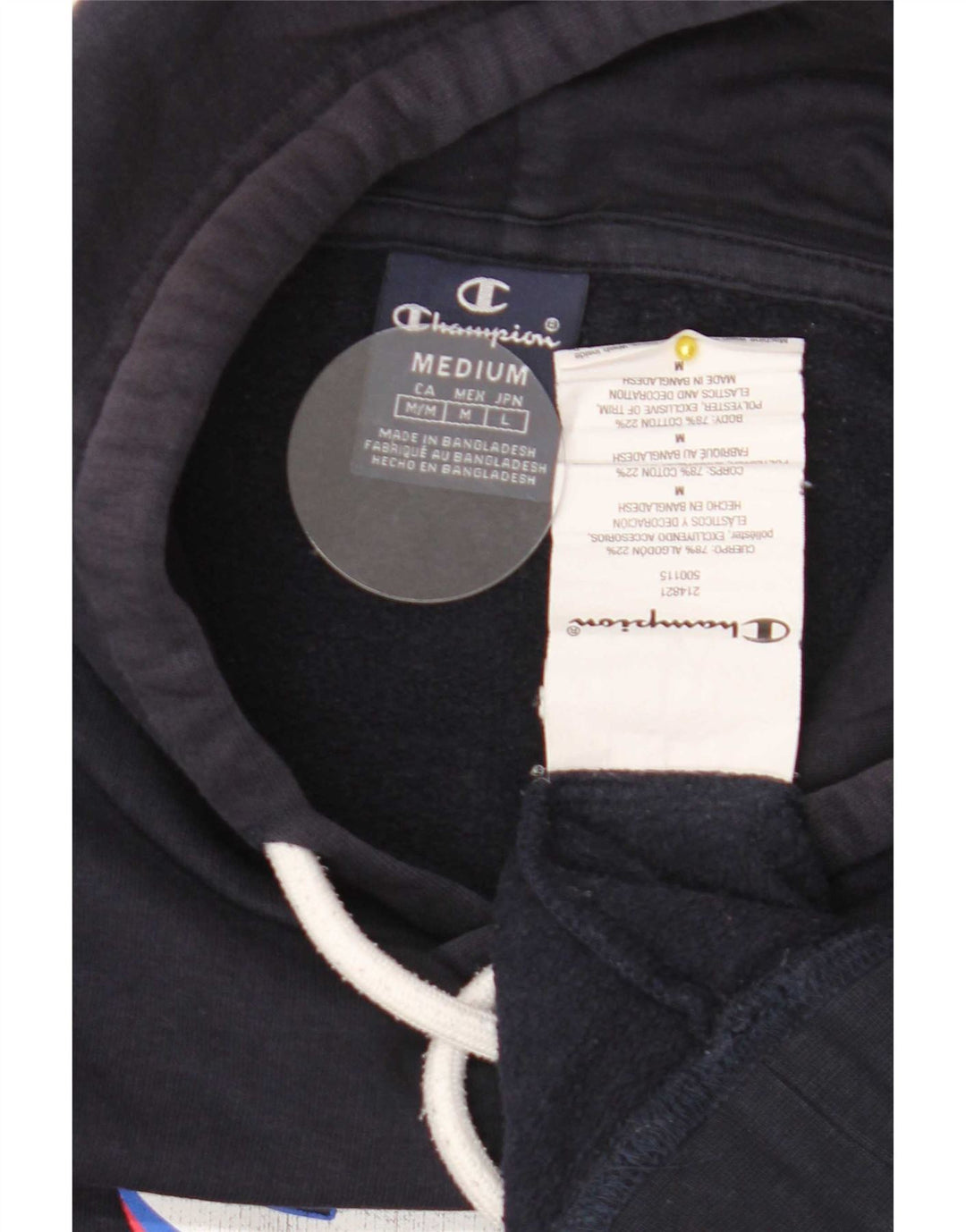 Champion Herren-Kapuzenpullover mit Grafik, mittelmarineblaue Baumwolle
