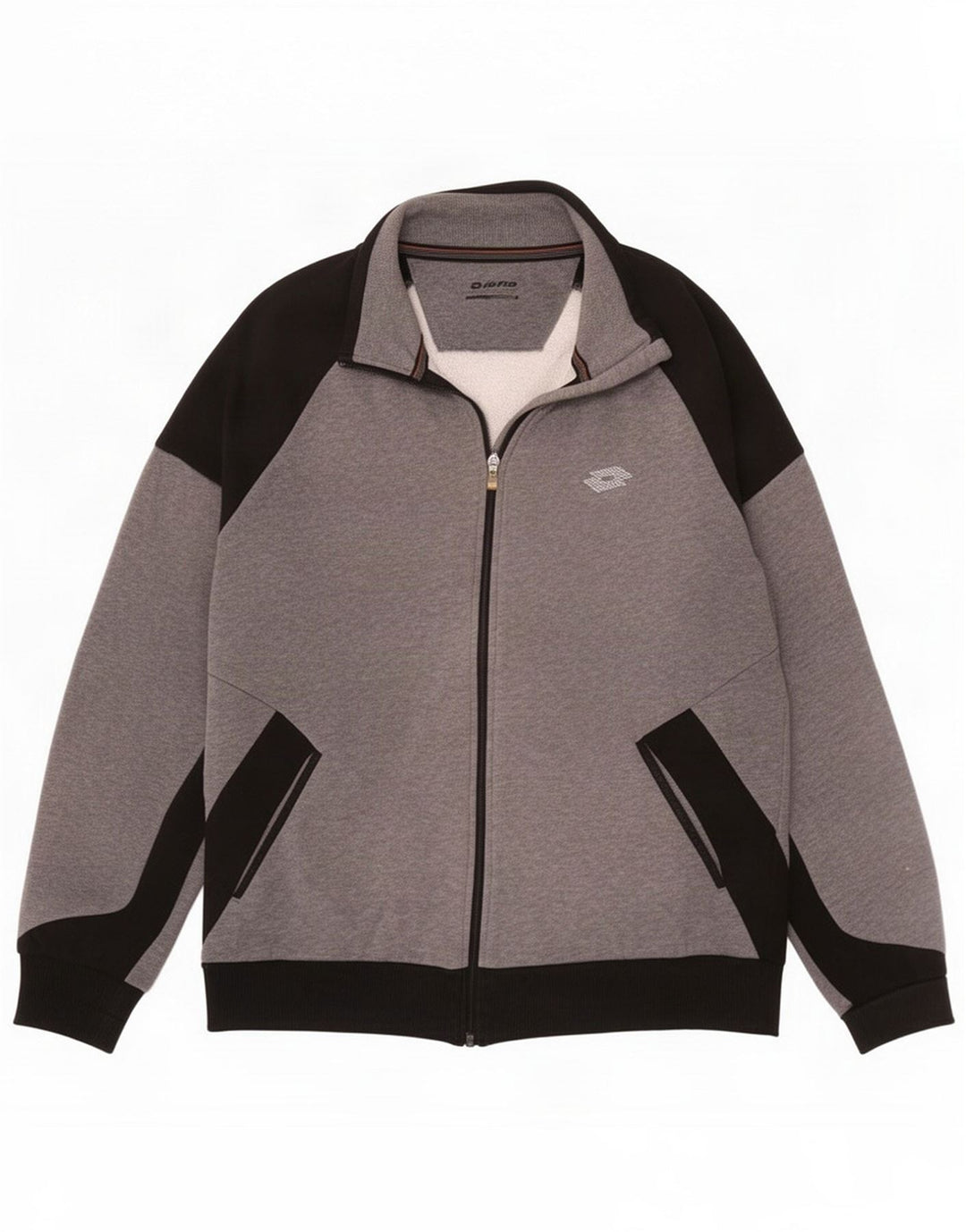 Lotto Herren-Trainingsjacke, Mittelgrau, Farbblock