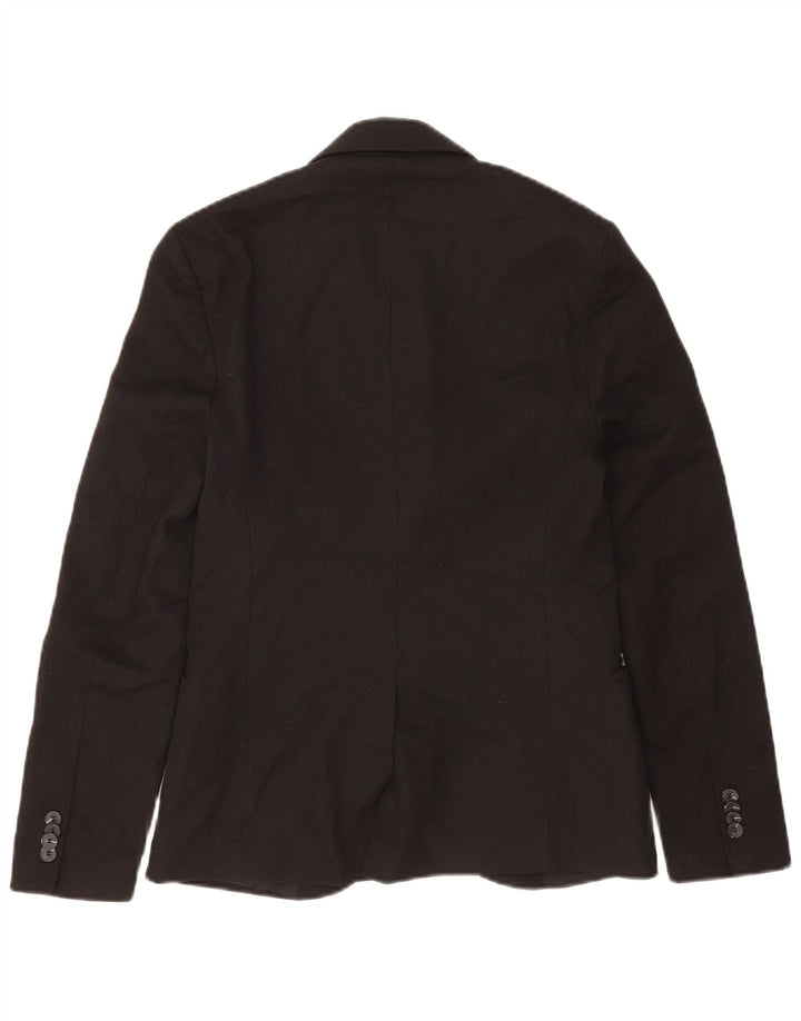 Zara Herren-Blazer mit 2 Knöpfen, Gr. 36, Schwarz