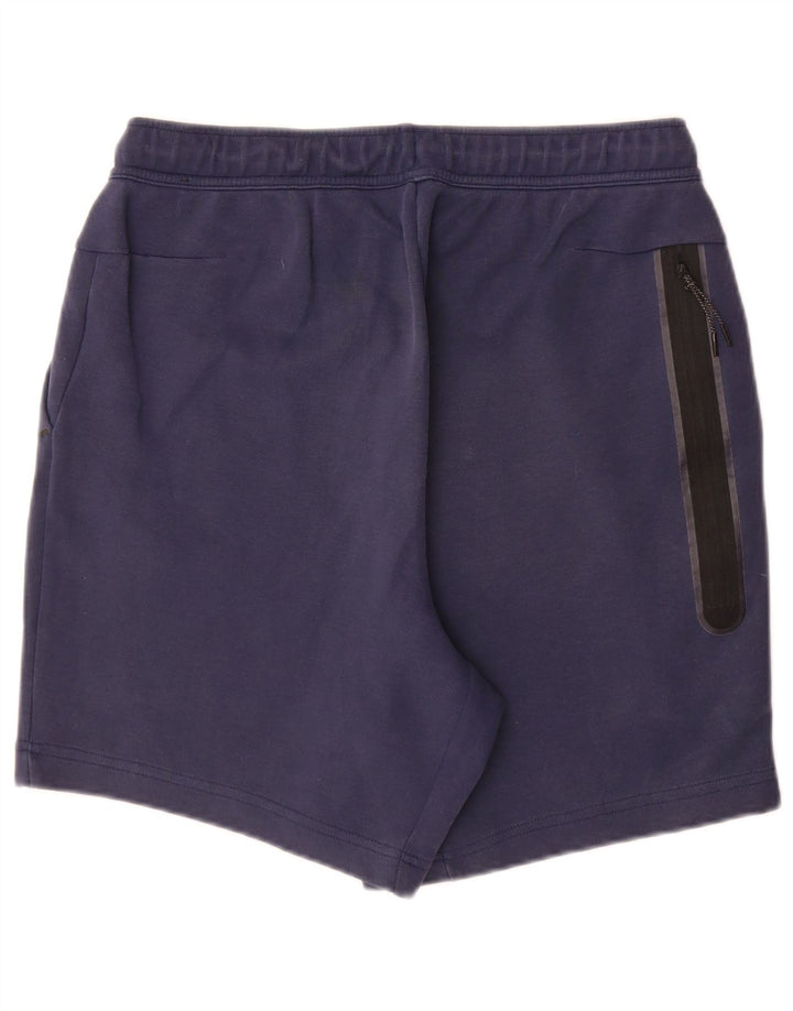 Nike Herren-Sportshorts aus mittelblauer Baumwolle in Marineblau