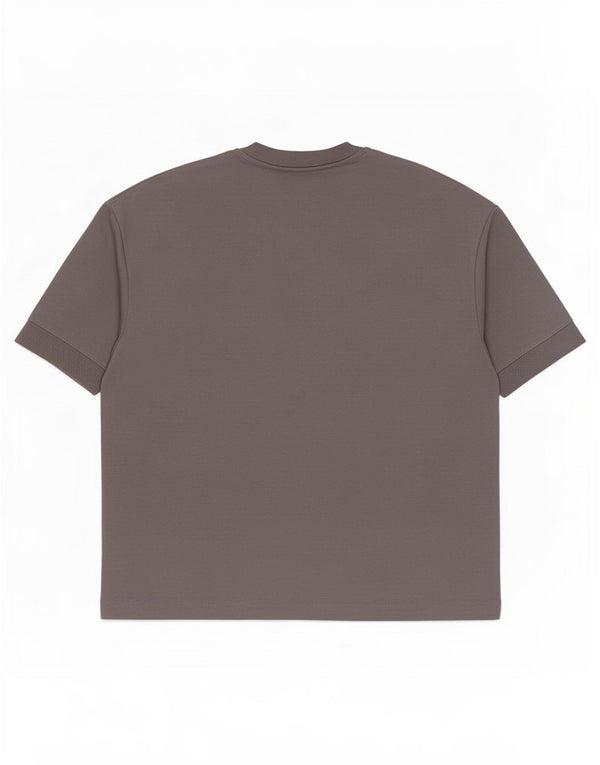 Zara Herren T-Shirt Top Large Grau Baumwolle