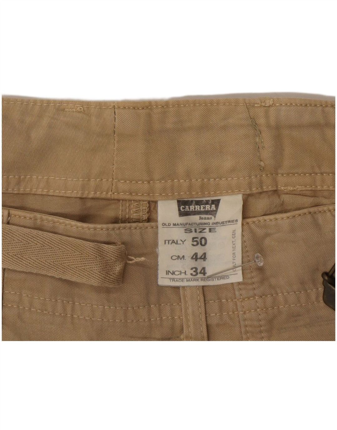 Carrera Herren Cargoshorts IT 50 Large W34 Beige Baumwolle