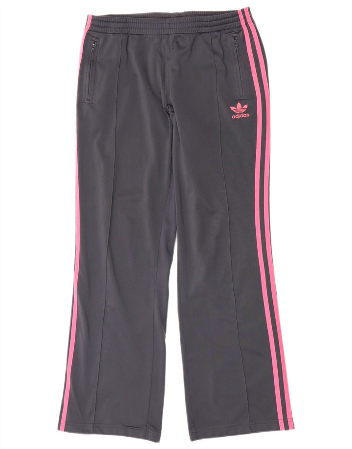 Adidas Damen Trainingshose EU 40 Mittelgraues Polyester