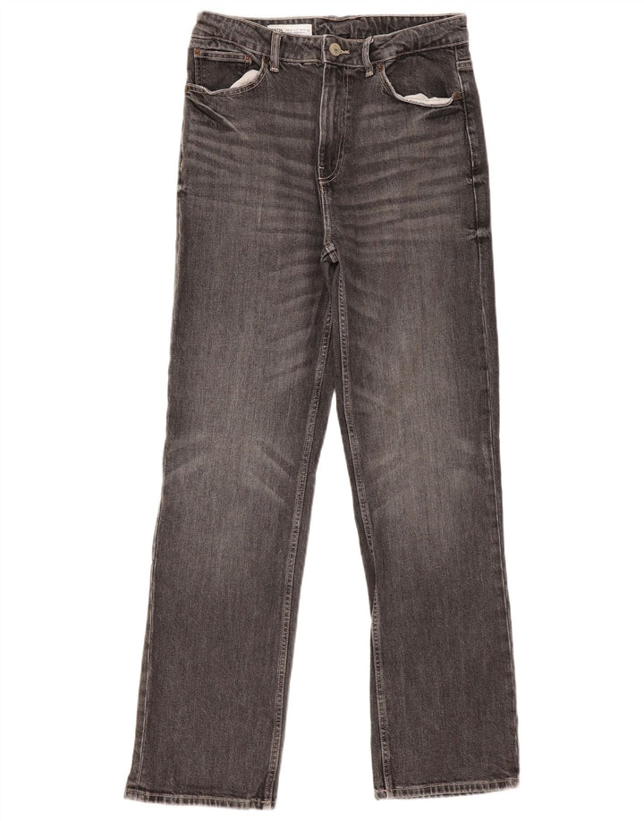 Zara Herren Straight Jeans EU 40 Medium W30 L32 Graue Baumwolle