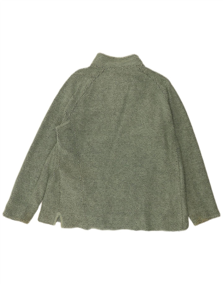 WEIRD FISH Damen-Trainingsanzug-Top-Jacke, UK 20 2XL, grüne Baumwolle