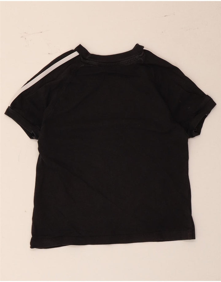 Adidas T-Shirt für Jungen, 6–7 Jahre, schwarze Baumwolle