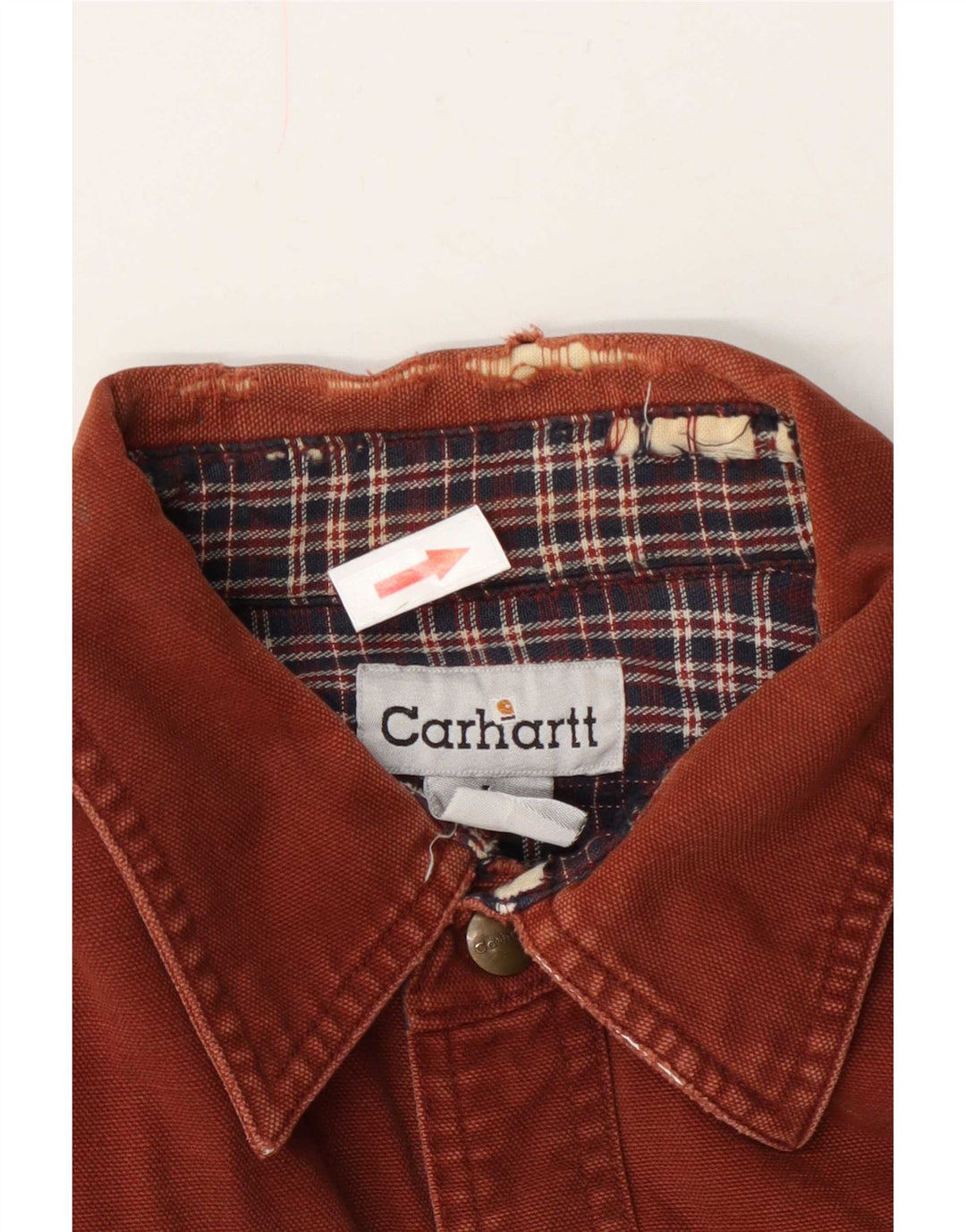 Carhartt Herren-Lumberjack-Hemd, groß, braune Baumwolle
