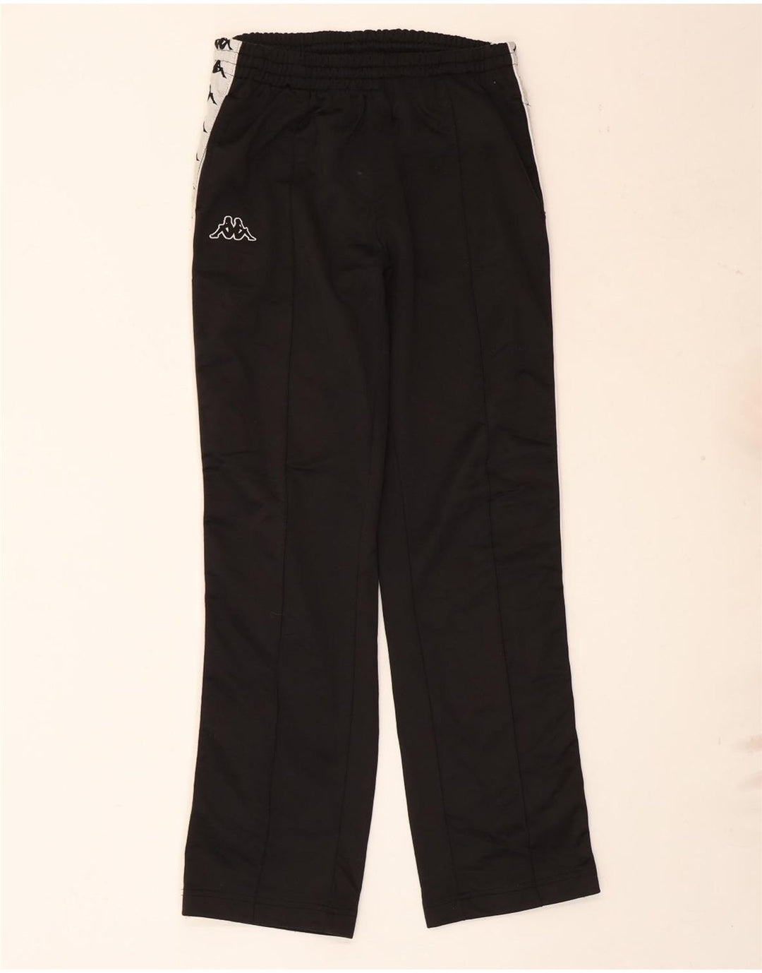 Kappa Herren-Trainingshose mit Grafik, Mittelschwarz, Farbblock-Polyester