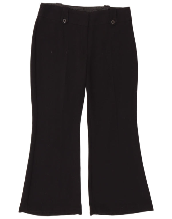 Marks & Spencer Damen Flare Freizeithose UK 16 Large W34 L30 Schwarz