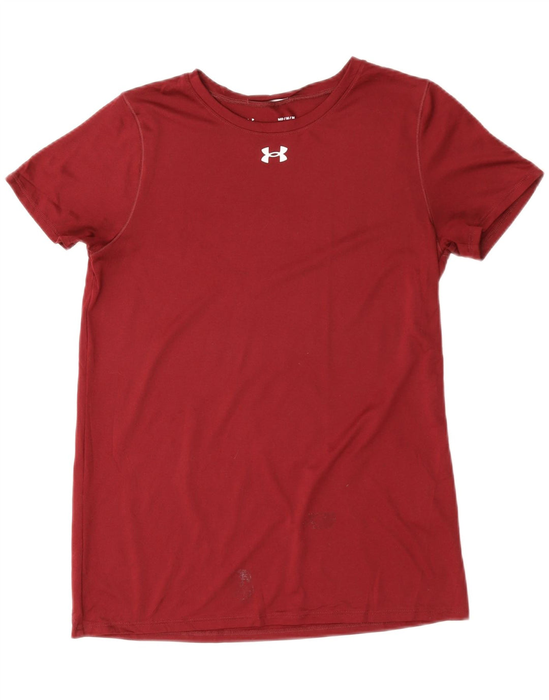 Under Armour Damen T-Shirt Top UK 12 Mittelrot Polyester Sport