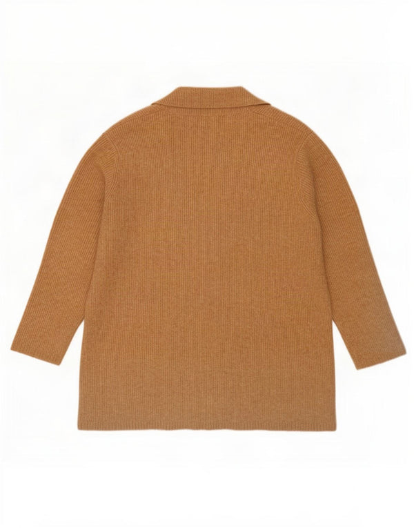 Marks & Spencer Damen-Strickjacke, übergroß, lang, Gr. 18, XL, Beige