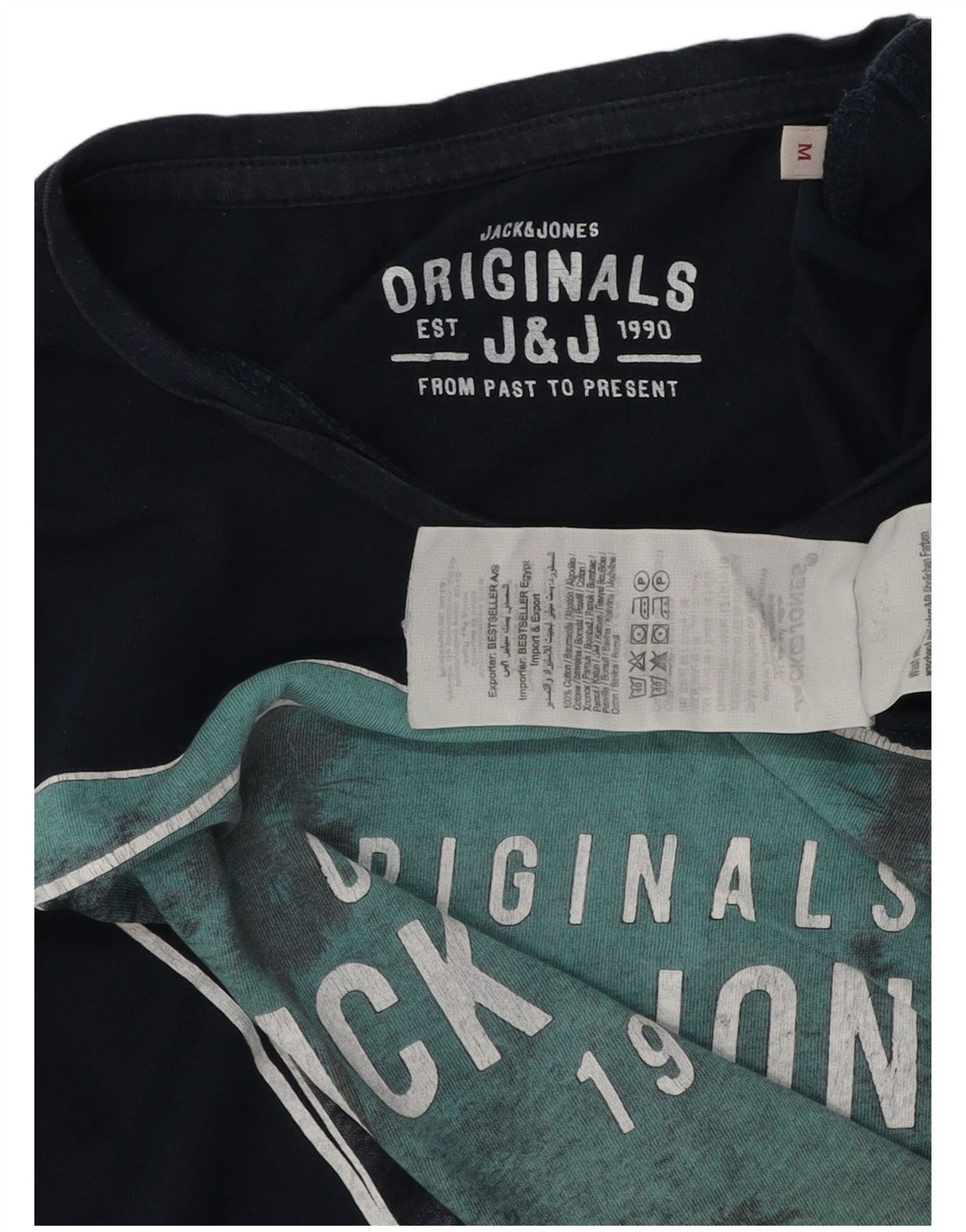 Jack & Jones Herren-T-Shirt mit Grafik, mittlere Marineblau-Baumwolle