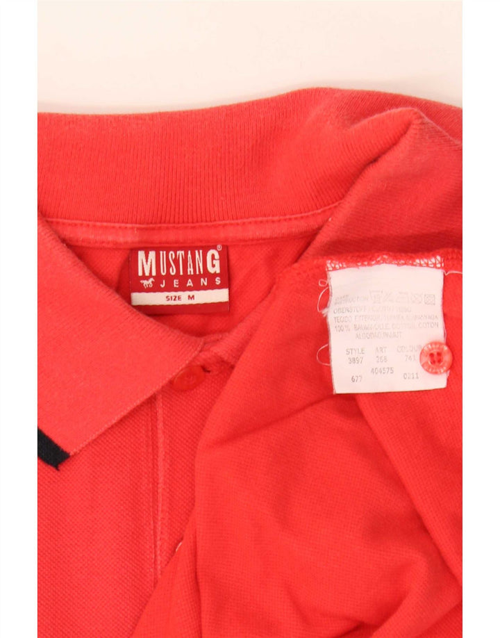 Mustang Herren-Poloshirt aus mittelroter Baumwolle