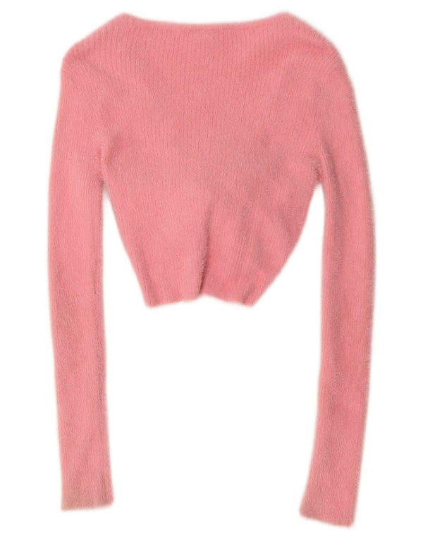 Urban Outfitters Damen Crop Top UK 6 XS Rosa Polyamid