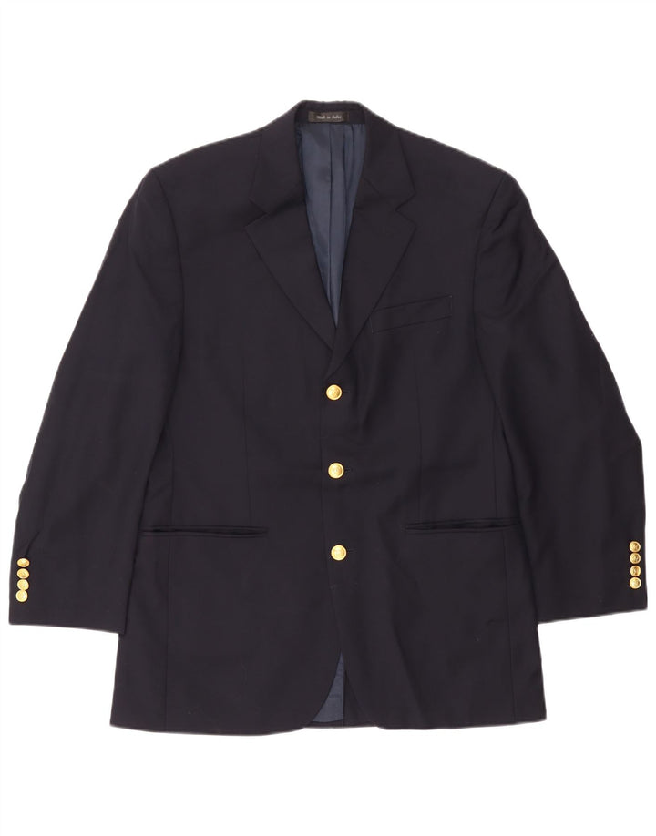 Ralph Lauren Herren-Blazer mit 3 Knöpfen, Größe S, Marineblau, Wolle, UK 38