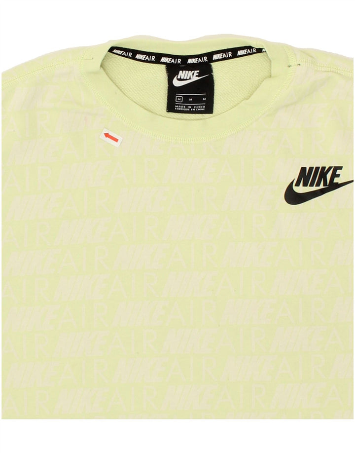 NIKE Womens Oversized Graphic Sweatshirt Jumper UK 14 Medium Green Cotton Vintage Nike and Second-Hand Nike from Messina Hembry 