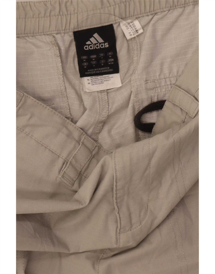Adidas Herren Cargo Bermuda Shorts Medium W32 Beige Baumwolle