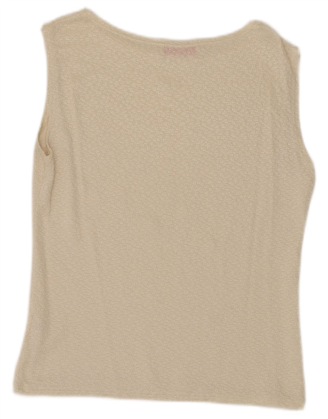 EMANUEL UNGARO Ärmelloses Blusenoberteil für Damen UK 12 Medium Off White