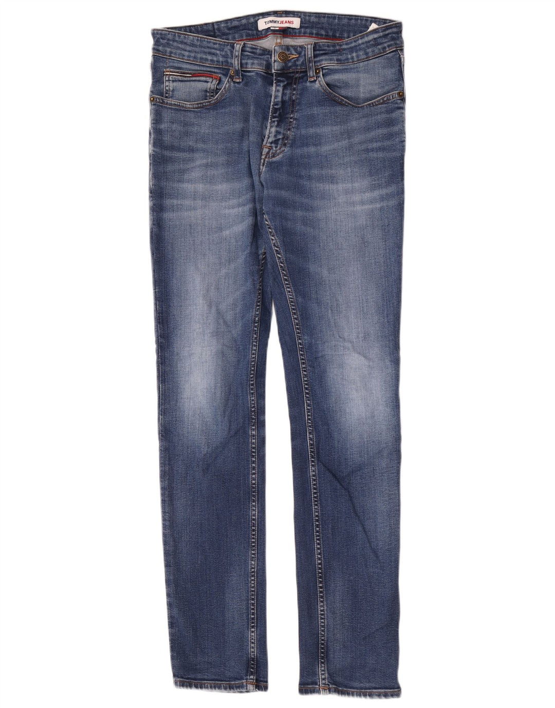 Tommy Hilfiger Herren Slim Jeans W31 L32 Blaue Baumwolle