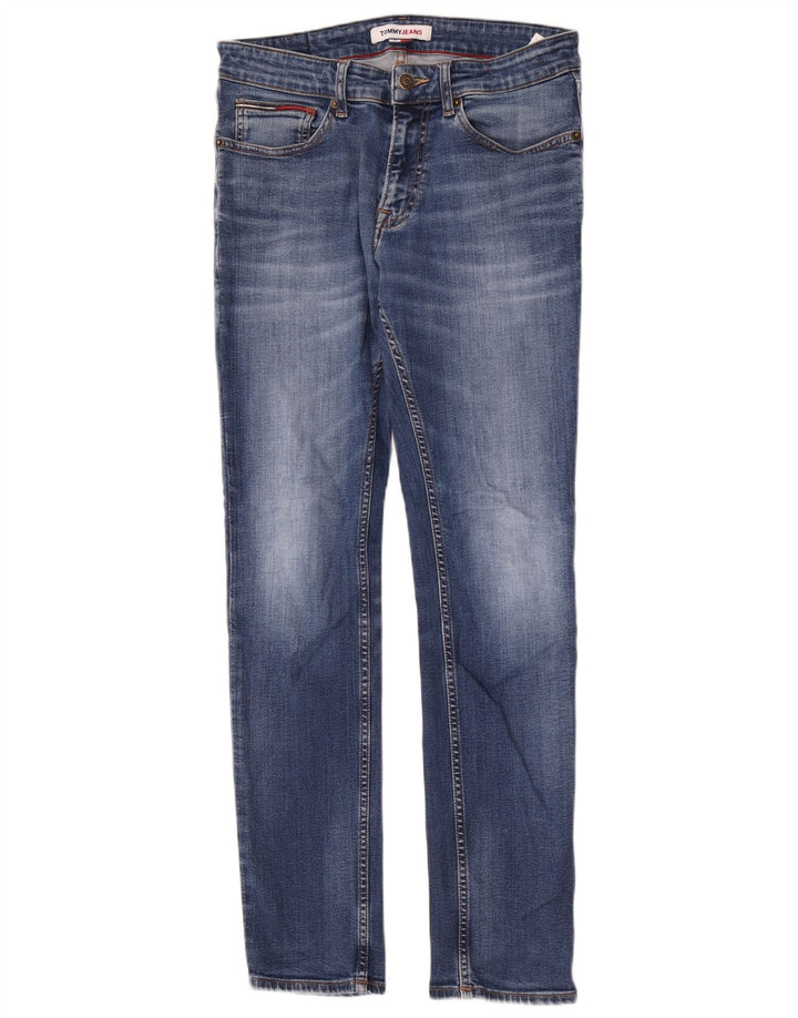 Tommy Hilfiger Herren Slim Jeans W31 L32 Blaue Baumwolle