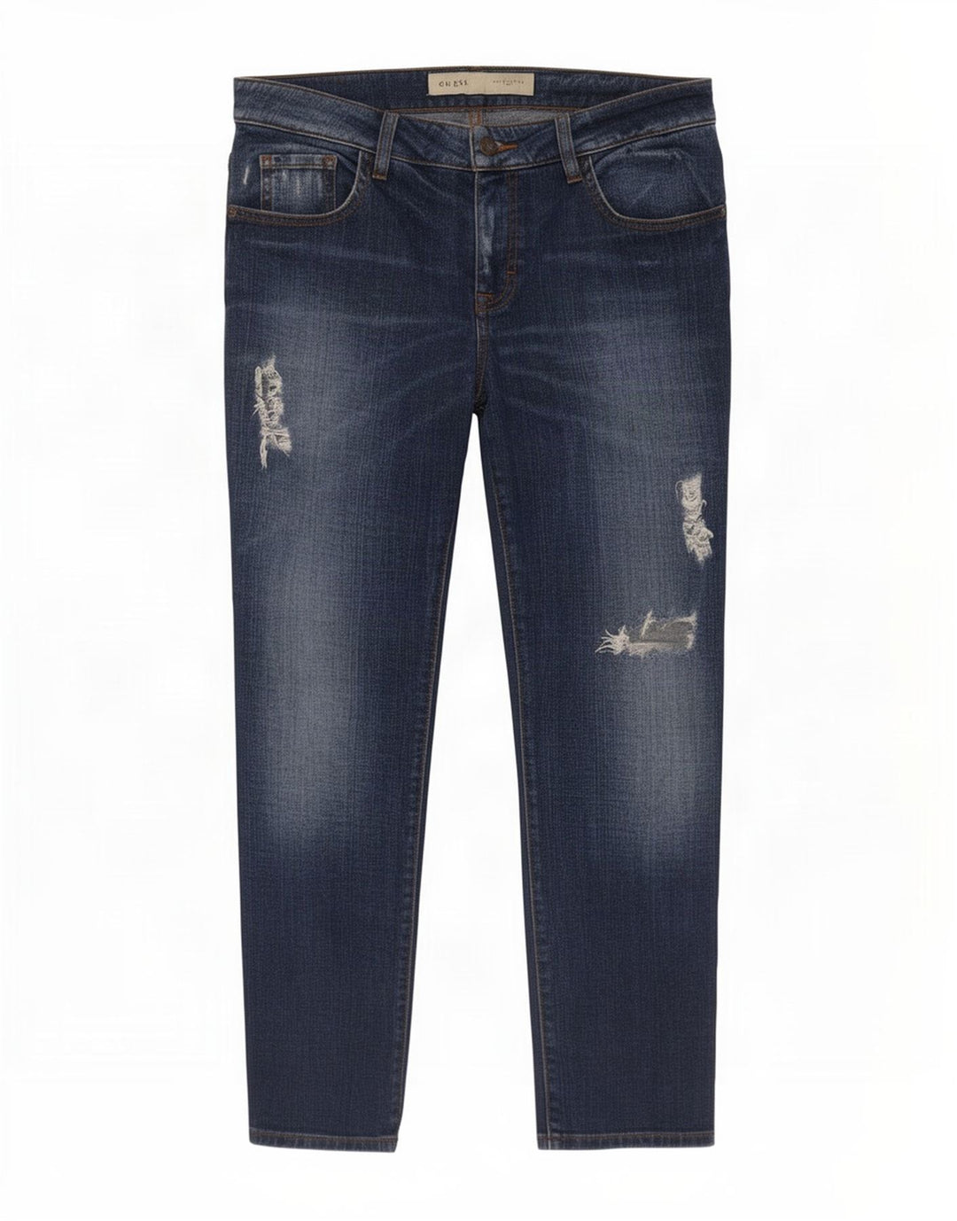 Guess Herren Distressed Slim Jeans W27 L28 Blau