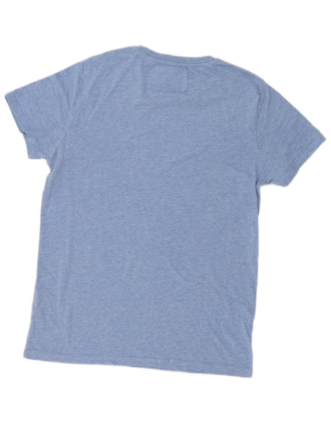Superdry Herren-T-Shirt-Oberteil, groß, blau gefleckte Baumwolle