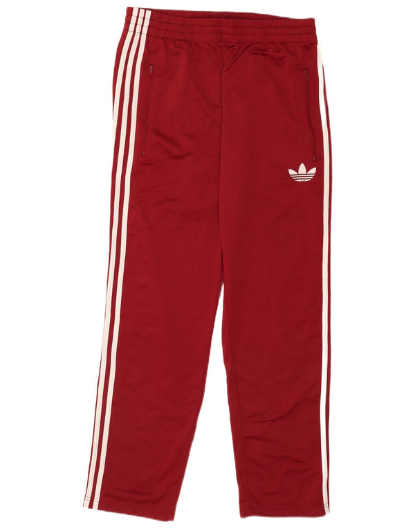 Adidas Herren-Trainingshose, groß, Burgunderrot, Polyester