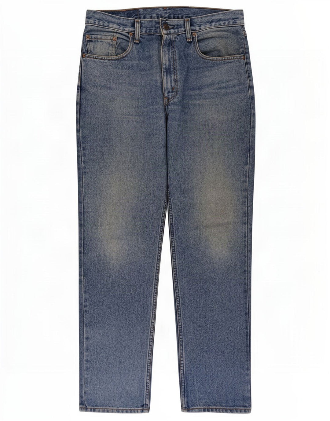 Levi's Herren 504 Straight Jeans W33 L31 Blaue Baumwolle