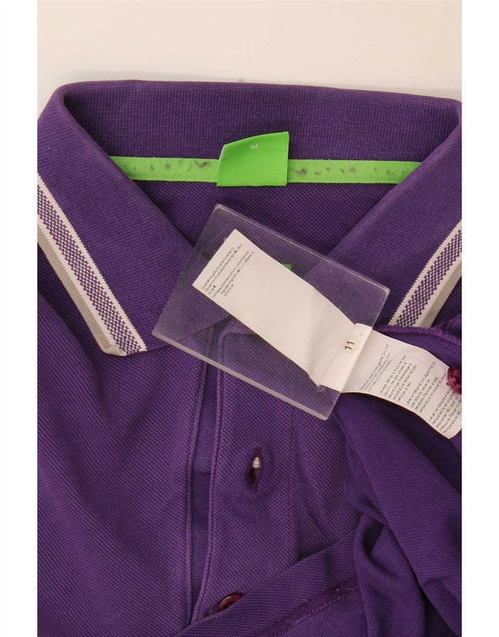 Hugo Boss Herren-Poloshirt aus mittelvioletter Baumwolle