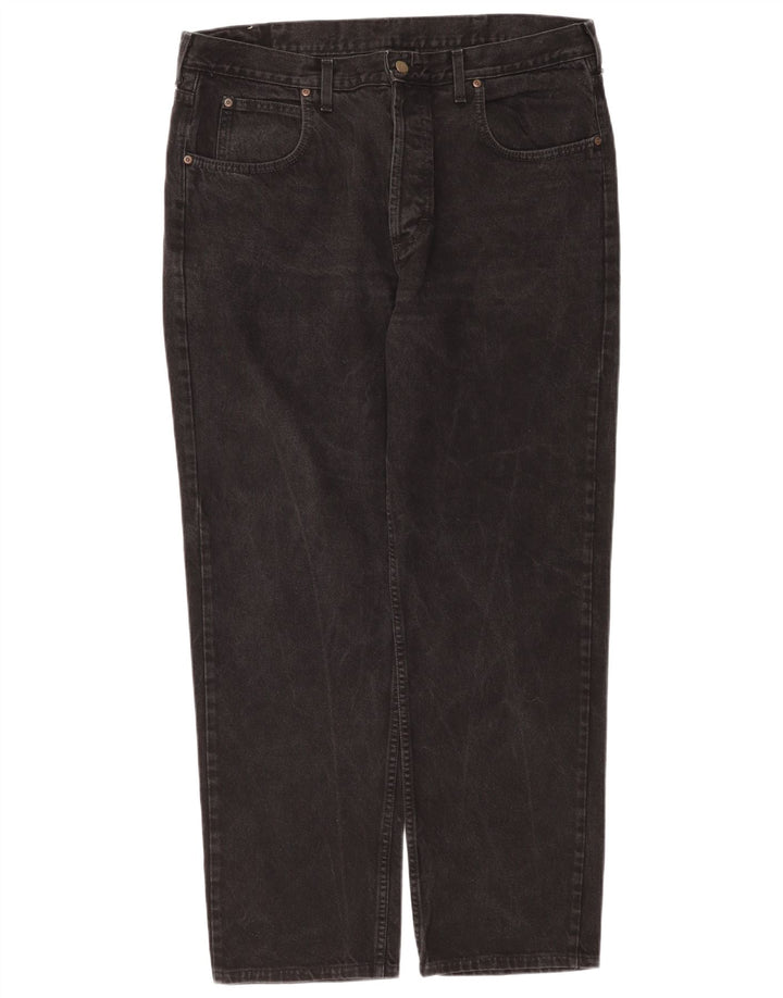 Lee Herren Chicago Straight Jeans W40 L34 Schwarze Baumwolle