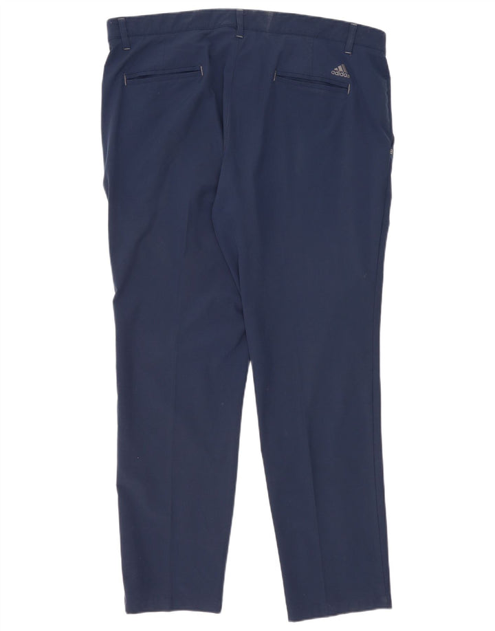 Adidas Herren Slim Chino Hose W38 L30 Marineblau Polyester