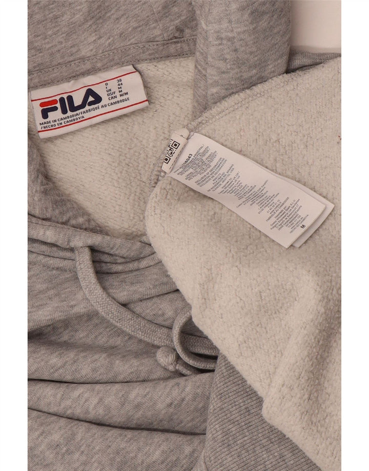 Fila Herren-Kapuzenpullover aus mittelgrau gesprenkelter Baumwolle