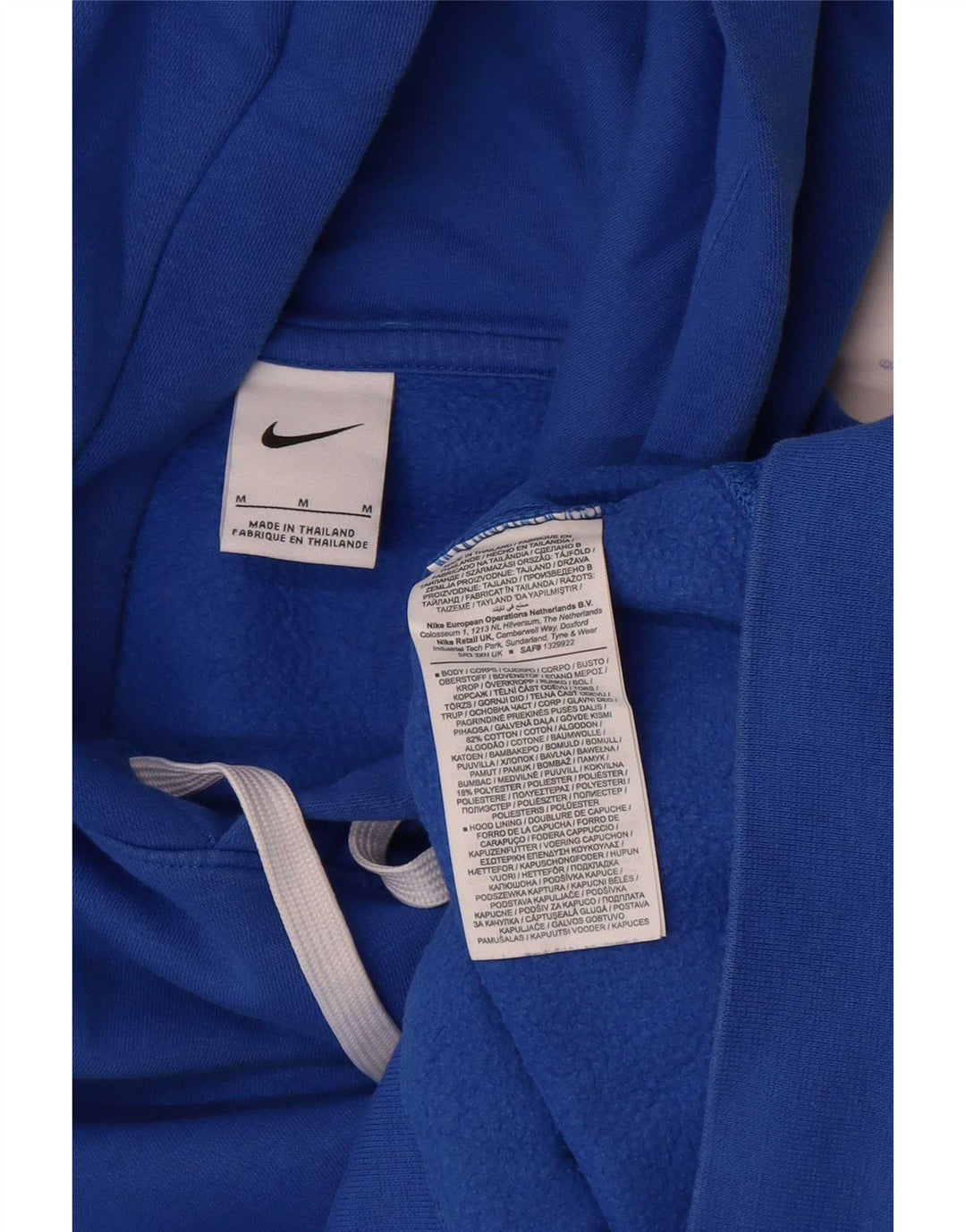 Nike Herren-Kapuzenpullover mit Grafik, mittelblaue Baumwolle