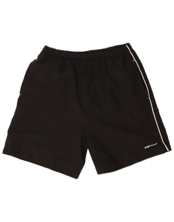 Reebok Herren Badeshorts Medium Schwarz Polyester