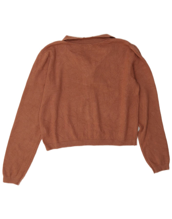 Marks & Spencer Crop Cardigan für Mädchen, 14–15 Jahre, braune Viskose