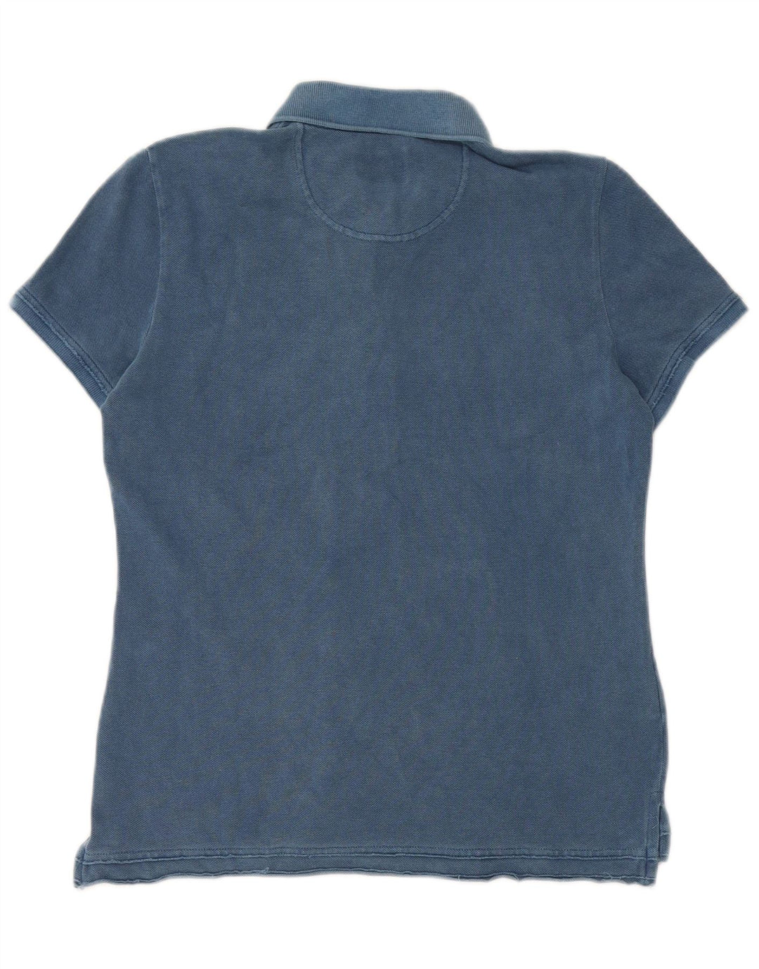 Lacoste Damen-Poloshirt, Größe 40, mittelblaue Baumwolle