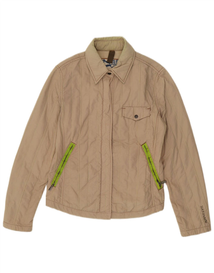 Murphy & Nye Damen Bomberjacke UK 12 Medium Beige Polyamid