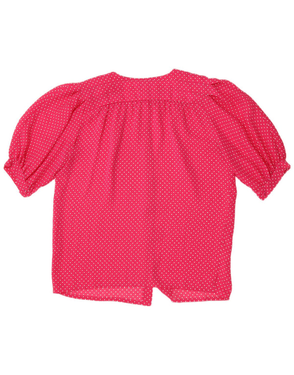 Luisa Spagnoli Damen 1/2-Arm-Poloshirt IT 44 Mittelrosa gepunktet