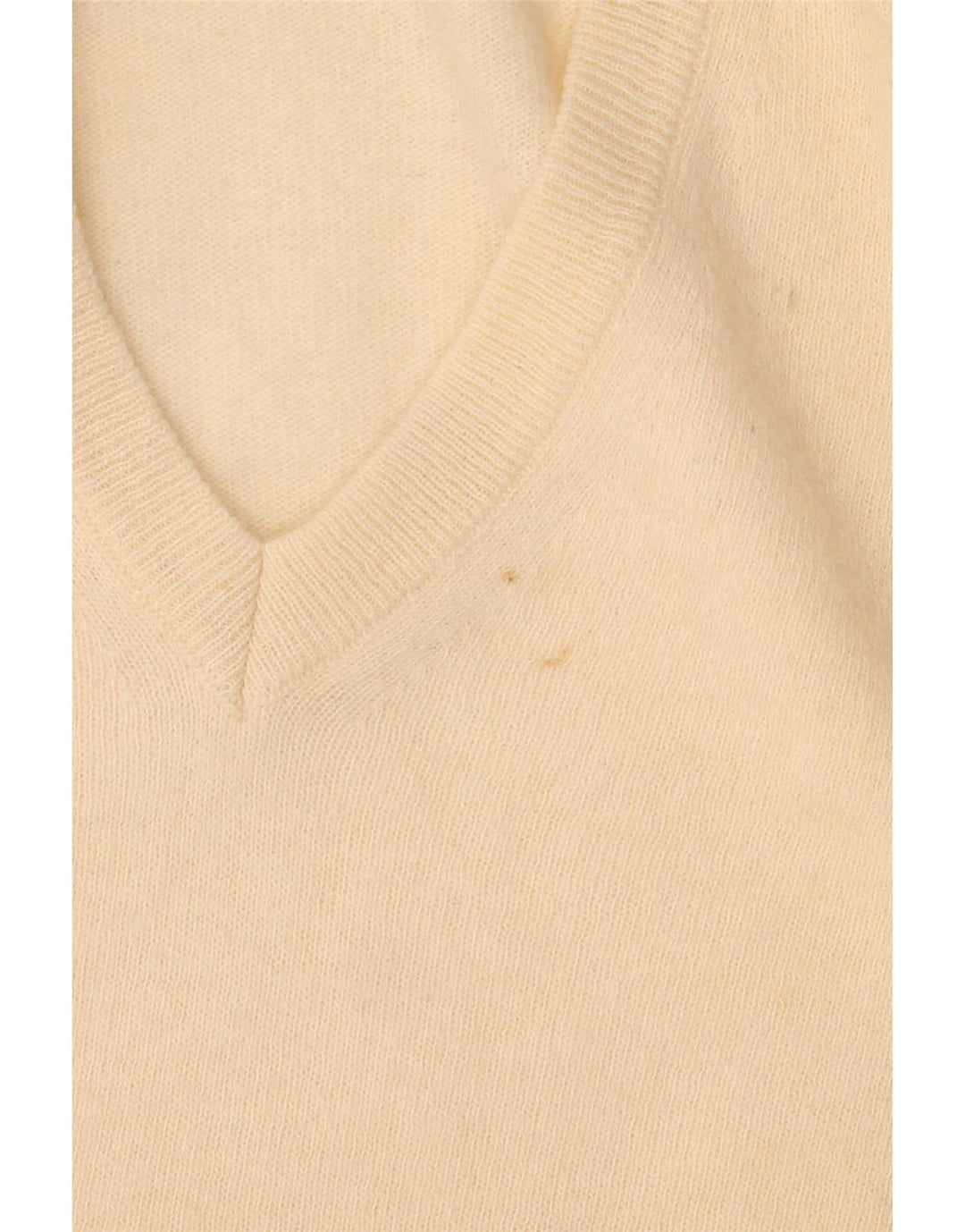 Kappa Herren-Pullover mit V-Ausschnitt, große beige Wolle