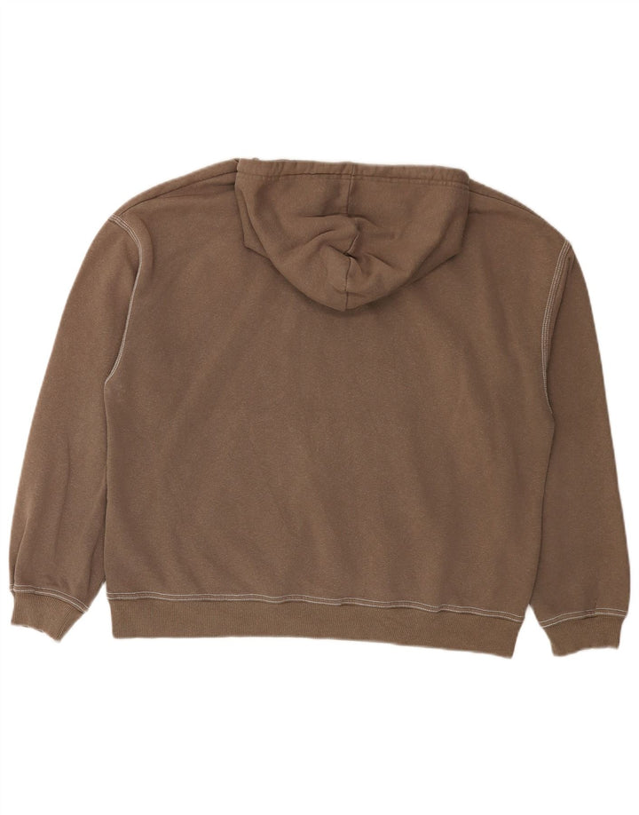 Pull & Bear Damen-Übergröße-Kapuzenpullover, Gr. 10, Größe S, Grau, Baumwolle