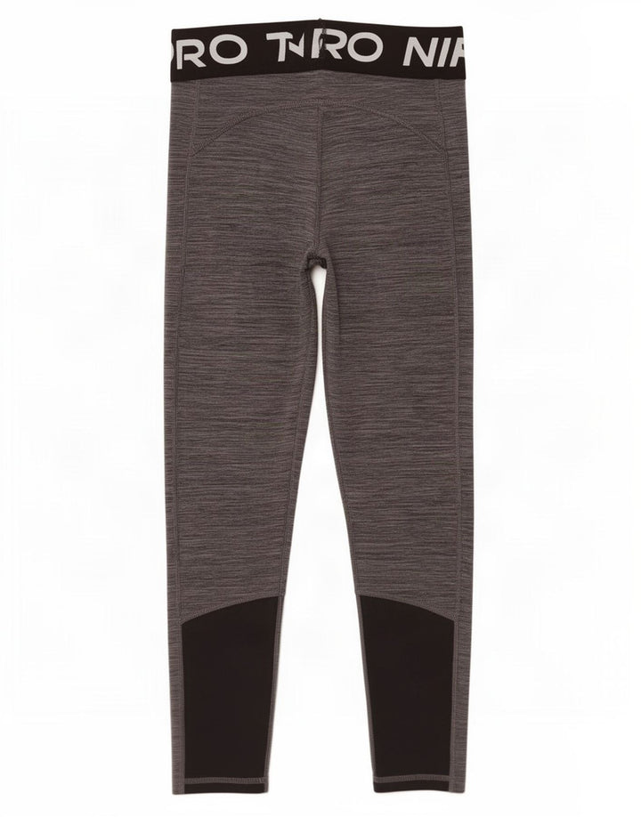 Nike Damen-Capri-Leggings mit Grafik, UK 8, Größe S, Grau, Colourblock-Polyester