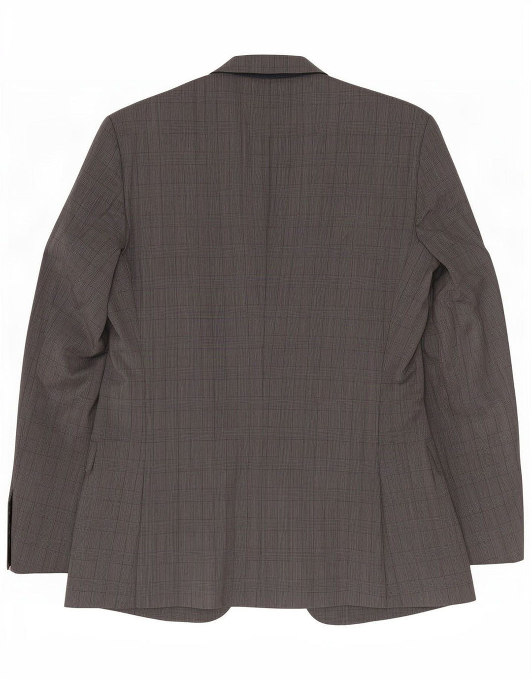 Hugo Boss Herren-Blazer mit 2 Knöpfen, EU 48, mittelgrau karierte Schurwolle