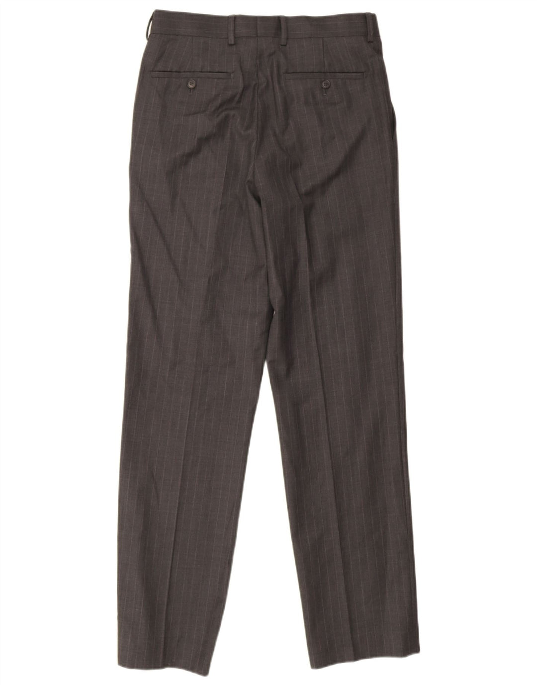 French Connection Herren-Anzughose, gerade, W30, L33, grau gestreift, Wolle