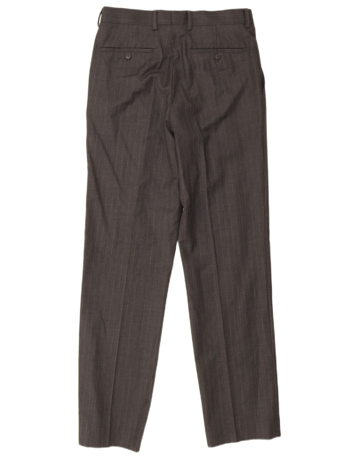 French Connection Herren-Anzughose, gerade, W30, L33, grau gestreift, Wolle