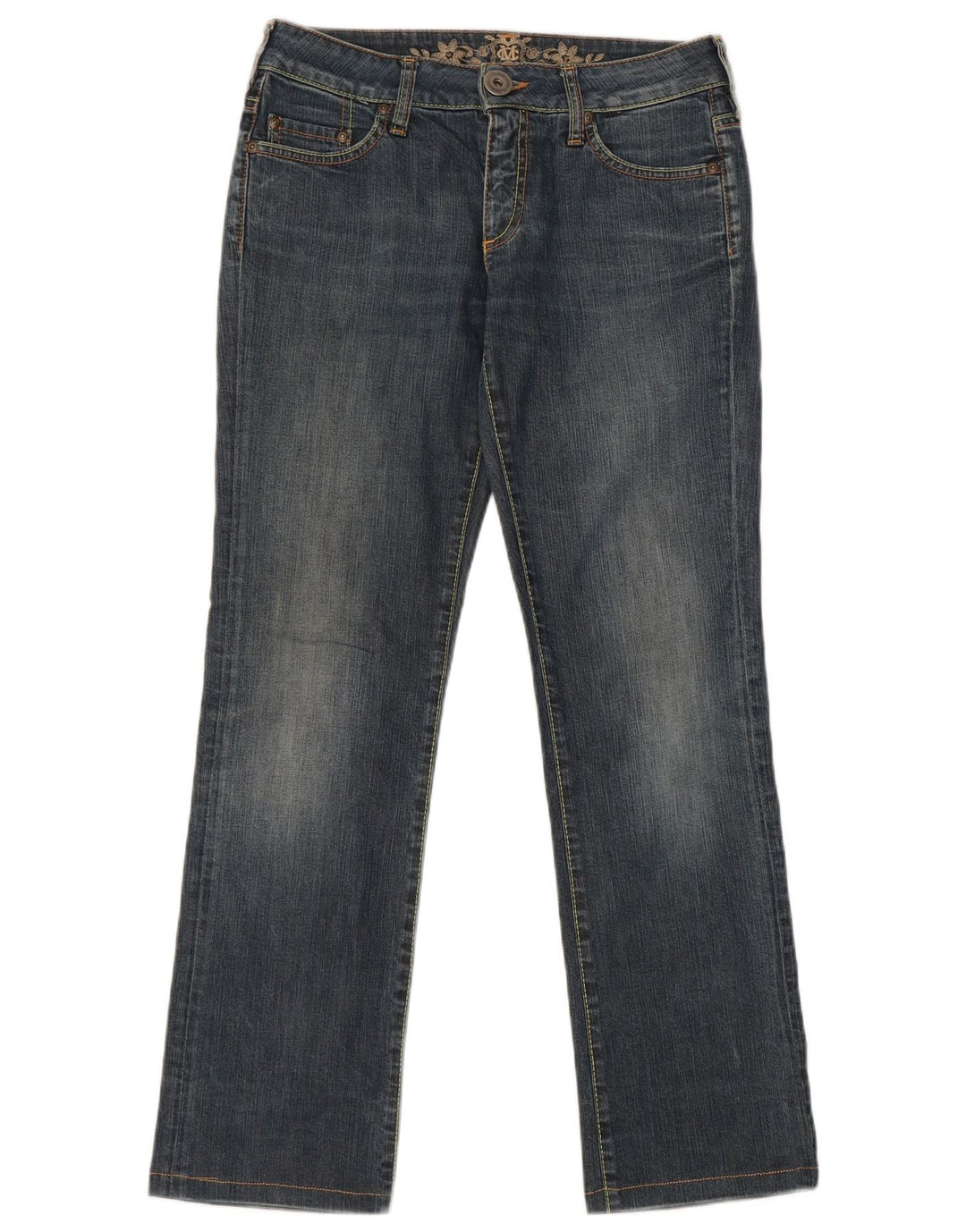 Marlboro Classics Damen Straight Jeans W29 L29 Blaue Baumwolle