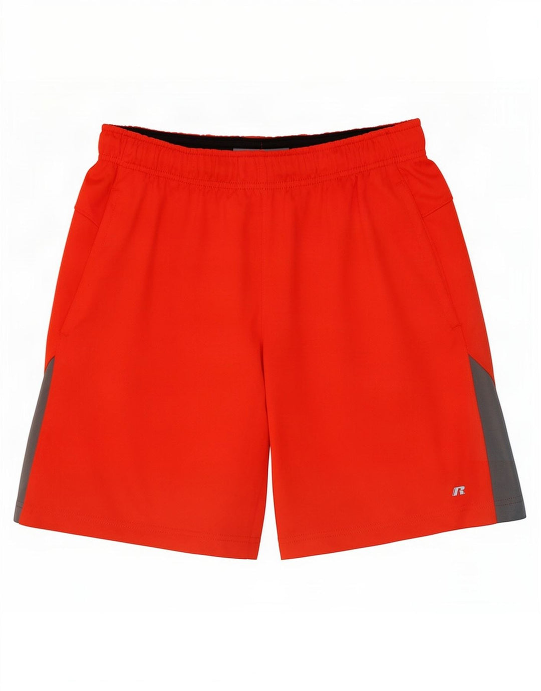 Russell Athletic Herren-Sportshorts aus mittelrotem Colourblock-Polyester